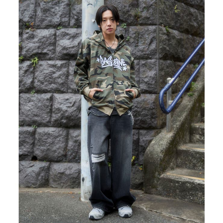 グラフィックZIPパーカー | WEGO【MEN】 | 詳細画像12 