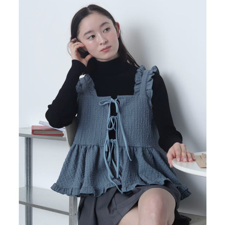 フロントリボンフリルキャミチュニック | WEGO【WOMEN】 | 詳細画像11 
