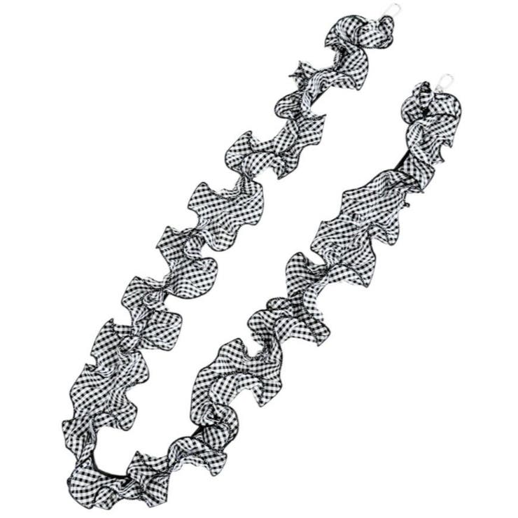 ブラック | ギンガムフリルストラップ | WEGO【WOMEN】