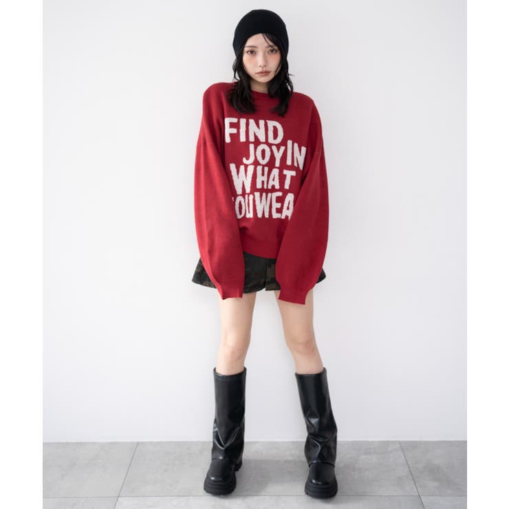 グラフィックニットプルオーバー | WEGO【WOMEN】 | 詳細画像7 