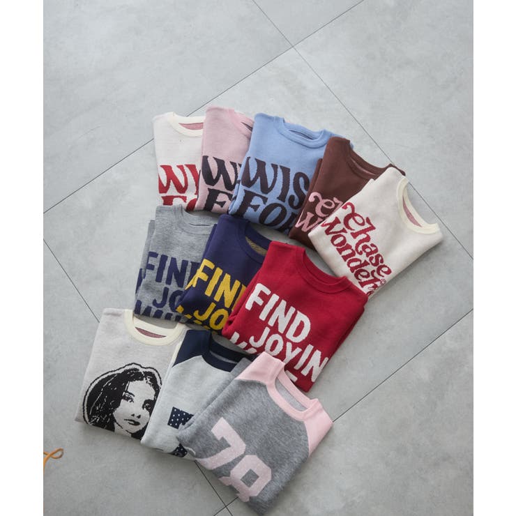 グラフィックニットプルオーバー | WEGO【WOMEN】 | 詳細画像41 