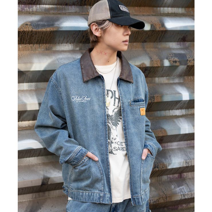 ワーカーズZIPデニムジャケット | WEGO【MEN】 | 詳細画像13 