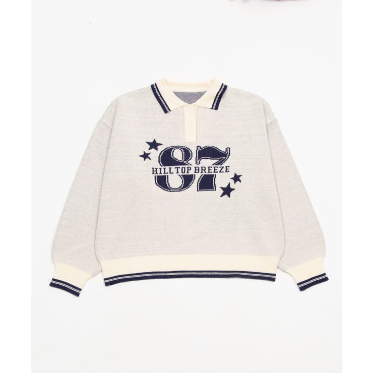 オフホワイト | ポロニットプルオーバー | WEGO【WOMEN】