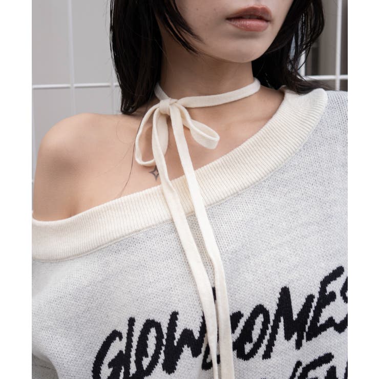 2WAYショルダーリボンニット | WEGO【WOMEN】 | 詳細画像4 
