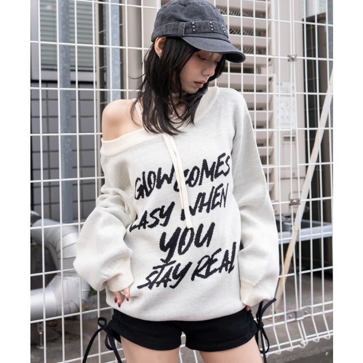2WAYショルダーリボンニット | WEGO【WOMEN】 | 詳細画像7 