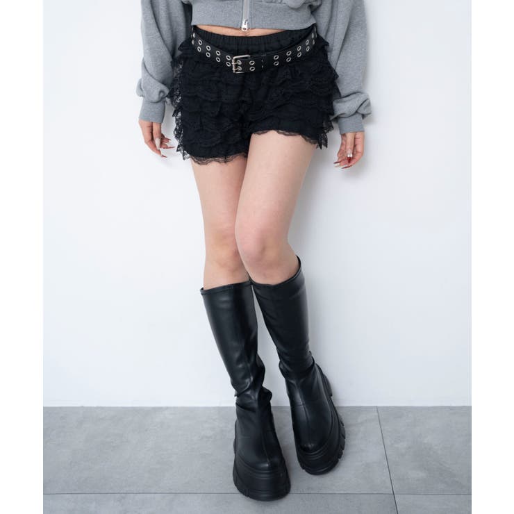 レースフリルマイクロショートパンツ | WEGO【WOMEN】 | 詳細画像7 