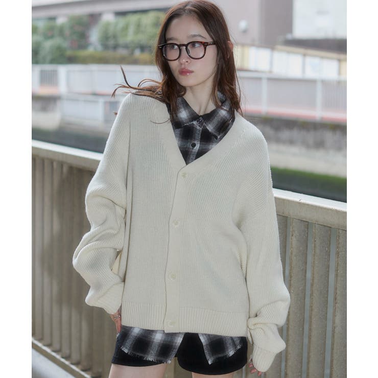 オフホワイト | クロップドカーディガン | WEGO【MEN】