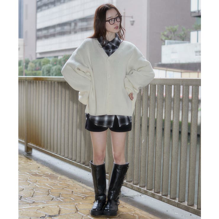 クロップドカーディガン | WEGO【MEN】 | 詳細画像8 