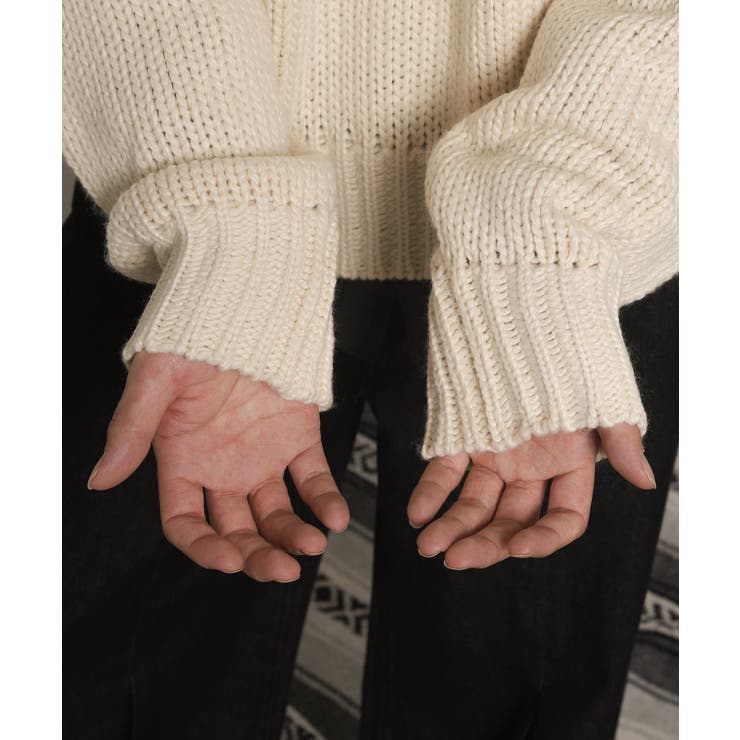 クロップドチャンキーニットプルオーバー | WEGO【MEN】 | 詳細画像7 
