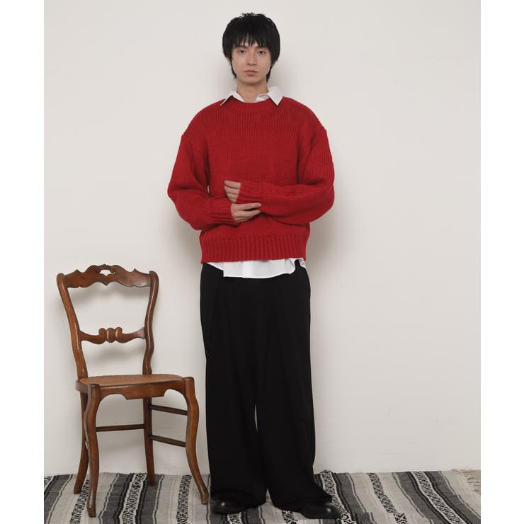 クロップドチャンキーニットプルオーバー | WEGO【MEN】 | 詳細画像13 