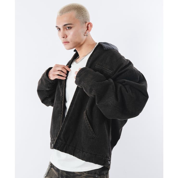 キルティングZIPデニムジャケット | WEGO【MEN】 | 詳細画像31 