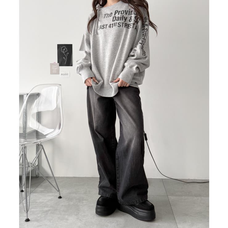 厚底ワイドシューレーススニーカー | WEGO【WOMEN】 | 詳細画像5 