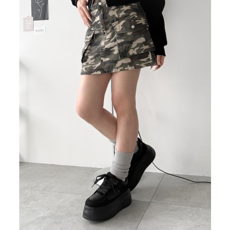 厚底ワイドシューレーススニーカー | WEGO【WOMEN】 | 詳細画像13 