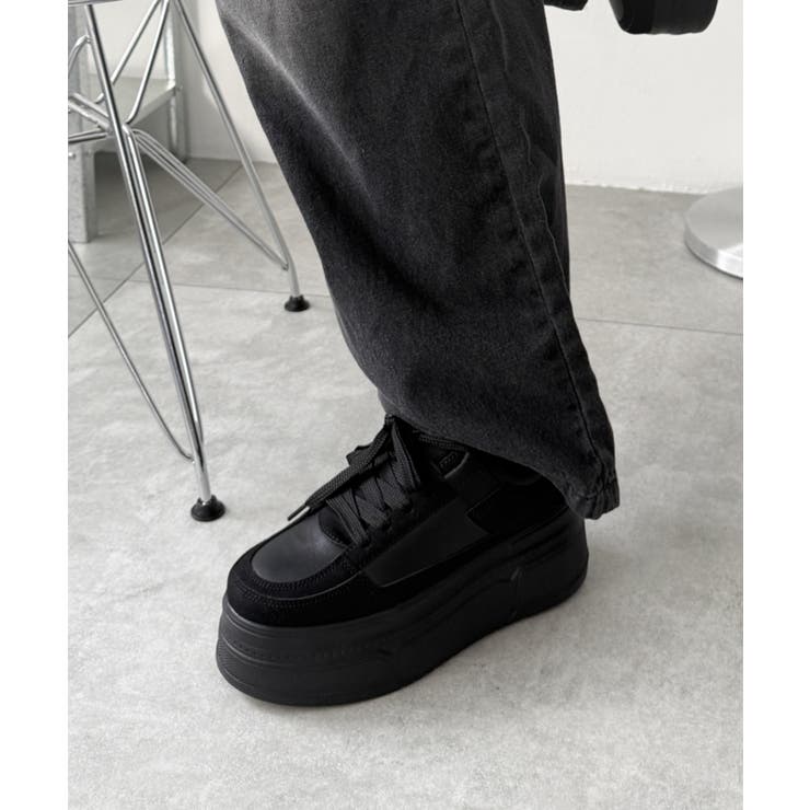 厚底ワイドシューレーススニーカー | WEGO【WOMEN】 | 詳細画像19 