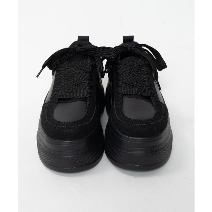 厚底ワイドシューレーススニーカー | WEGO【WOMEN】 | 詳細画像25 