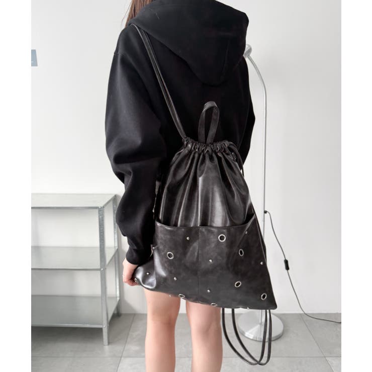 ハトメデザインナップサック | WEGO【MEN】 | 詳細画像11 