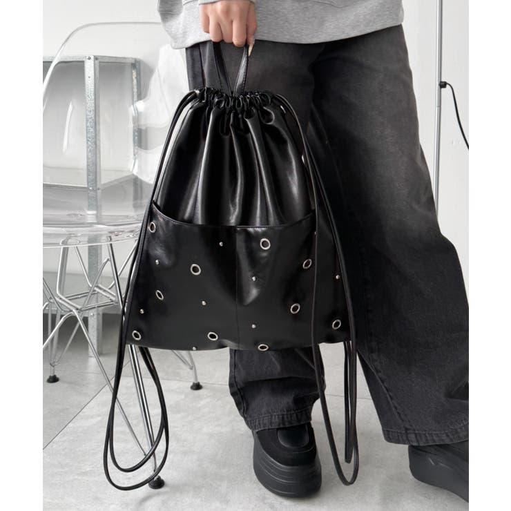 ハトメデザインナップサック | WEGO【MEN】 | 詳細画像15 