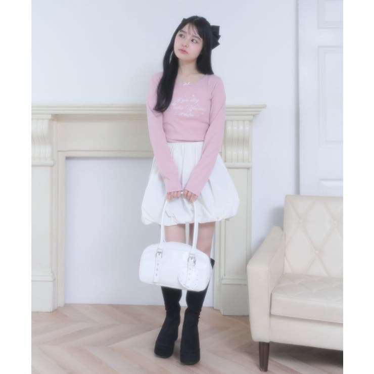 スタッズハートチャーム付きハトメボストン | WEGO【WOMEN】 | 詳細画像10 