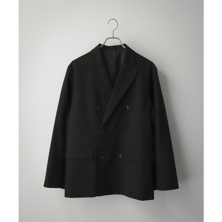 ブラックストライプ | ダブルテーラードジャケット | WEGO【MEN】