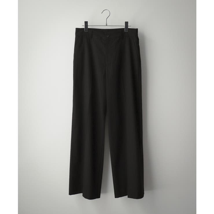 ブラックストライプ | ワイドストレートスラックス | WEGO【MEN】