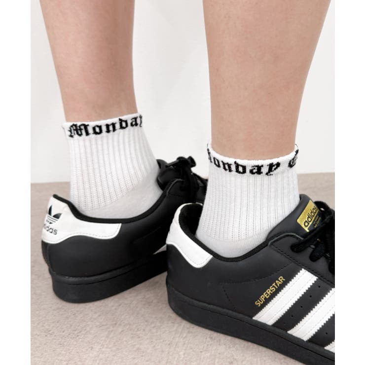 履き口ロゴソックス | WEGO【MEN】 | 詳細画像1 