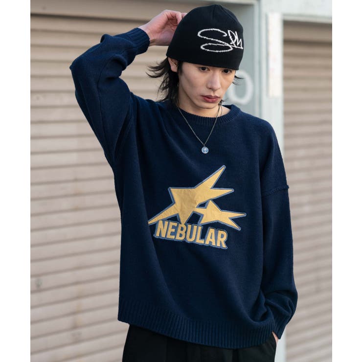 サテンワッペンニットプルオーバー | WEGO【MEN】 | 詳細画像8 