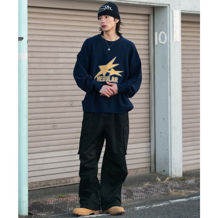 サテンワッペンニットプルオーバー | WEGO【MEN】 | 詳細画像11 