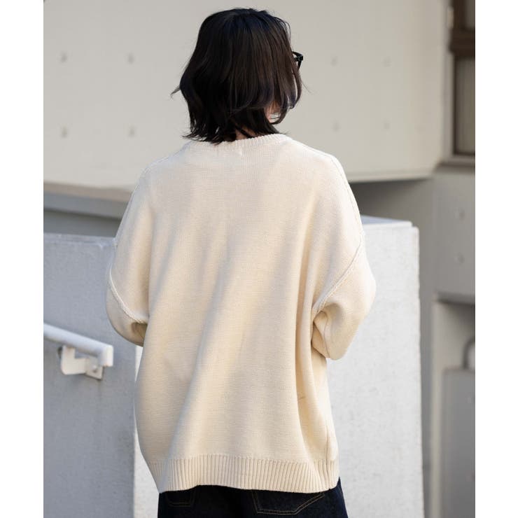 サテンワッペンニットプルオーバー | WEGO【MEN】 | 詳細画像14 