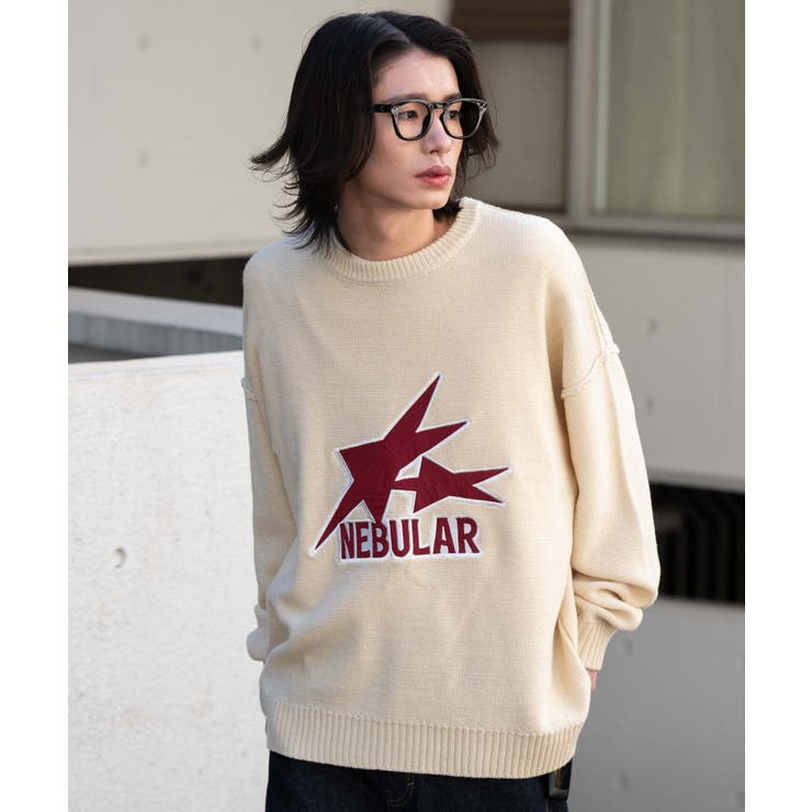 サテンワッペンニットプルオーバー | WEGO【MEN】 | 詳細画像15 