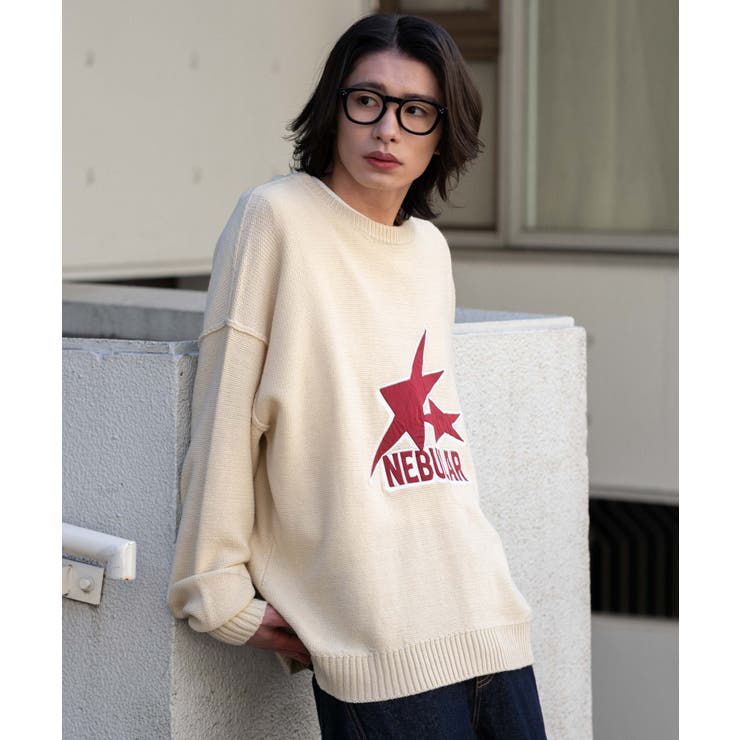 サテンワッペンニットプルオーバー | WEGO【MEN】 | 詳細画像16 