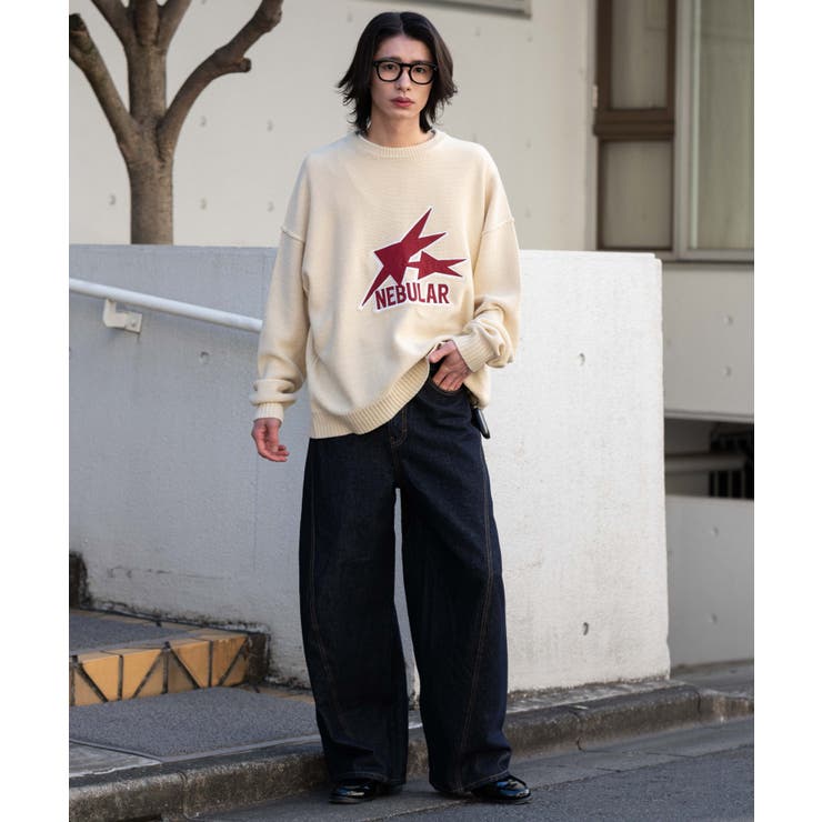 サテンワッペンニットプルオーバー | WEGO【MEN】 | 詳細画像17 