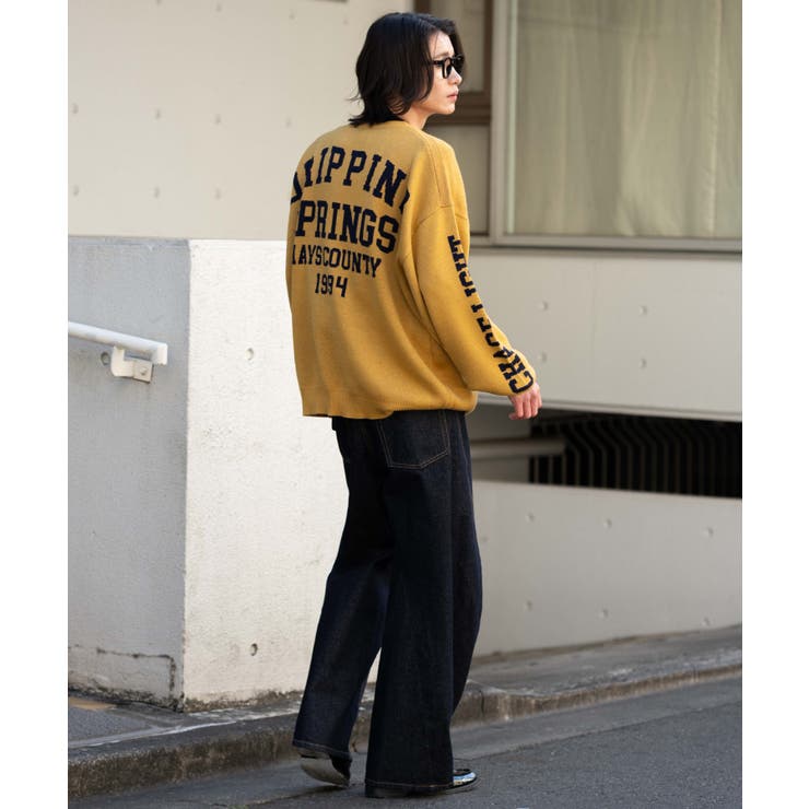 スリーブロゴニットプルオーバー | WEGO【MEN】 | 詳細画像2 