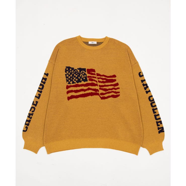 スリーブロゴニットプルオーバー | WEGO【MEN】 | 詳細画像21 