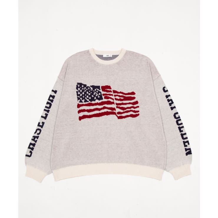 スリーブロゴニットプルオーバー | WEGO【MEN】 | 詳細画像22 