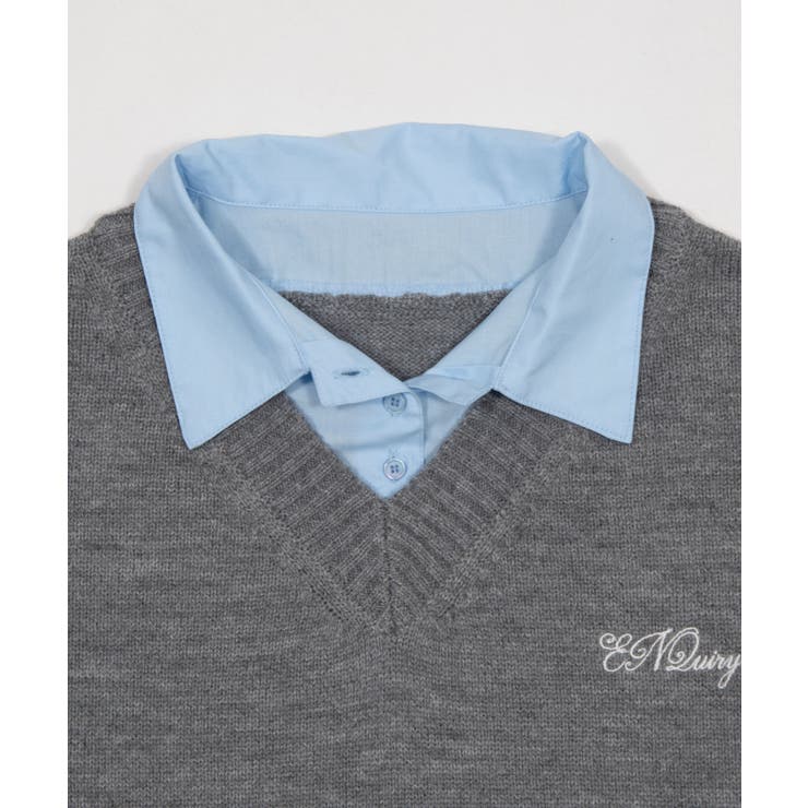 シャツドッキングニットプルオーバー | WEGO【WOMEN】 | 詳細画像23 