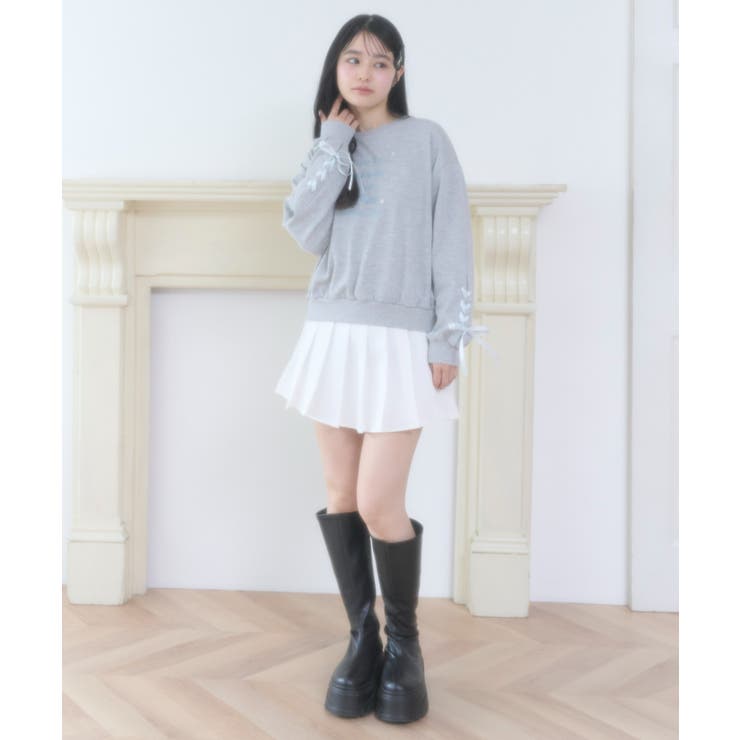 レースアップリボンスウェット | WEGO【WOMEN】 | 詳細画像3 