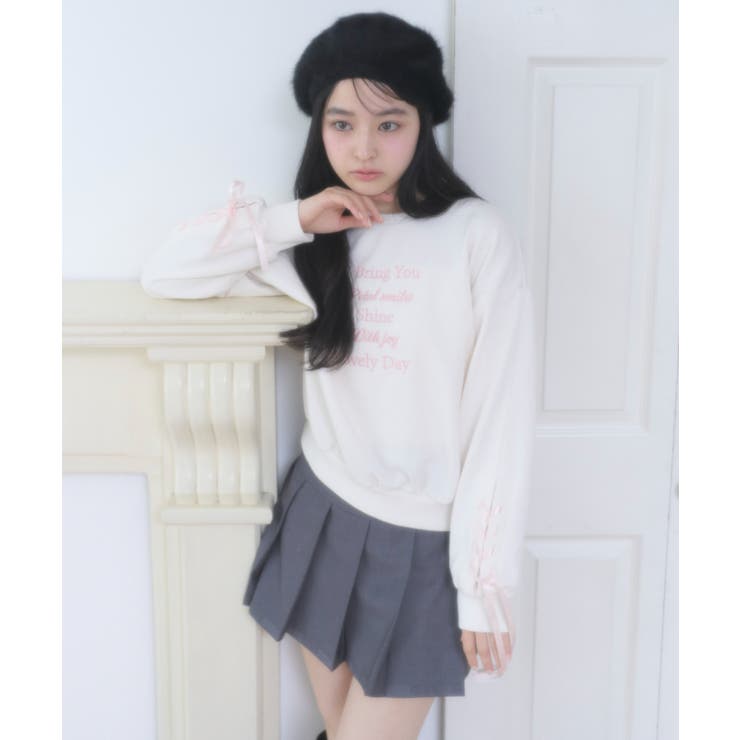 レースアップリボンスウェット | WEGO【WOMEN】 | 詳細画像9 