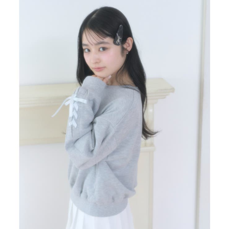 レースアップリボンスウェット | WEGO【WOMEN】 | 詳細画像12 