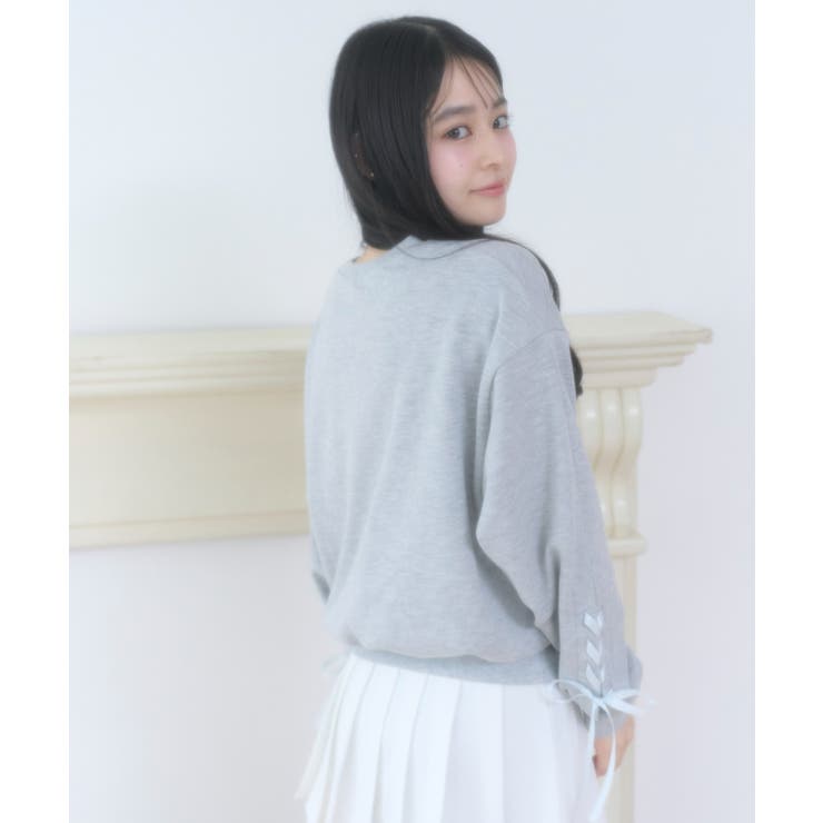 レースアップリボンスウェット | WEGO【WOMEN】 | 詳細画像14 