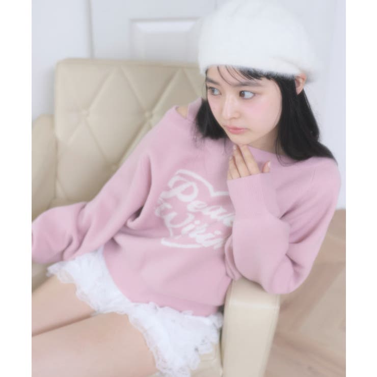 ハートワンショルニット | WEGO【WOMEN】 | 詳細画像1 