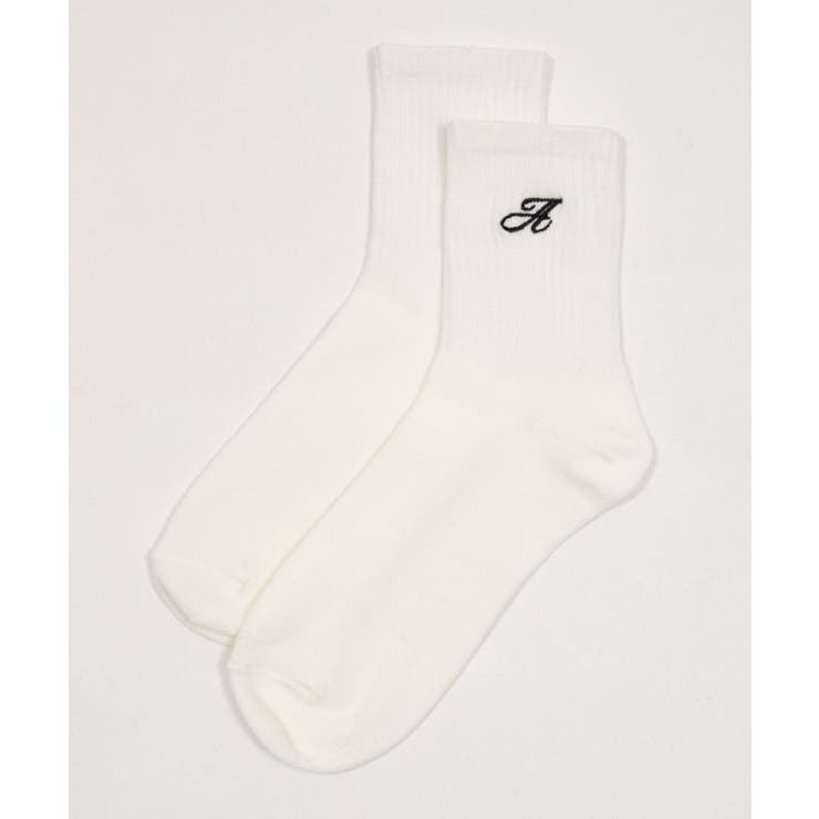 アルファベット刺繍ソックス | WEGO【WOMEN】 | 詳細画像11 