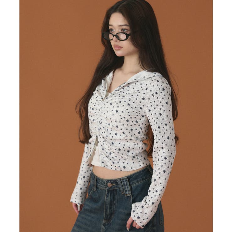 スターシャーリングジップパーカー | WEGO【WOMEN】 | 詳細画像7 