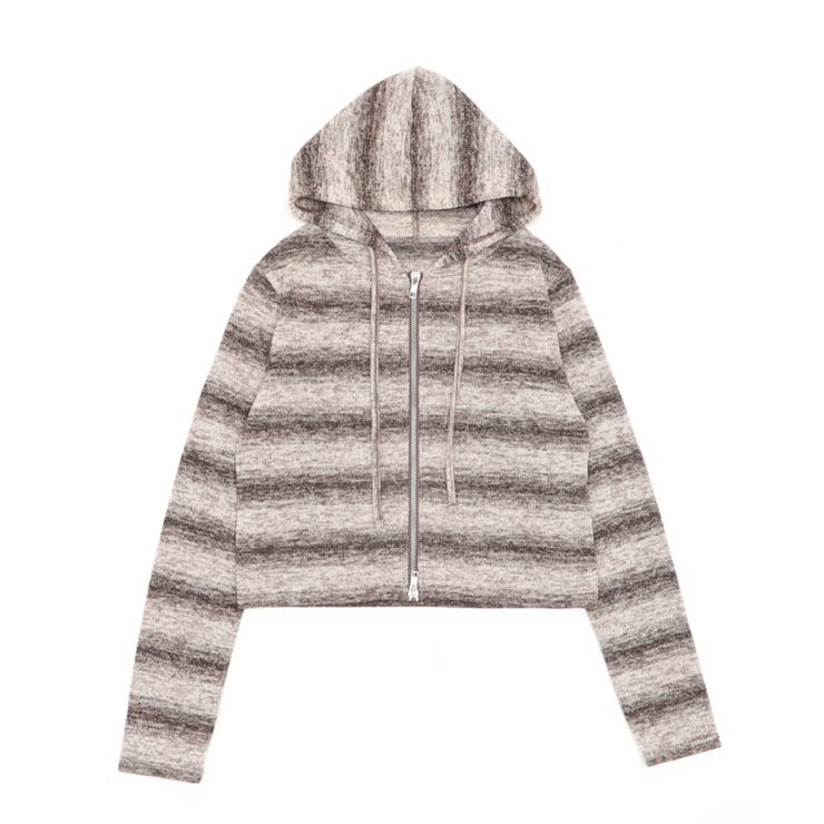 ボーダーグラデーションパーカー | WEGO【WOMEN】 | 詳細画像8 