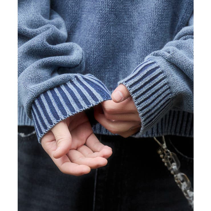 ブリーチニットグラフィックプルオーバー | WEGO【MEN】 | 詳細画像7 