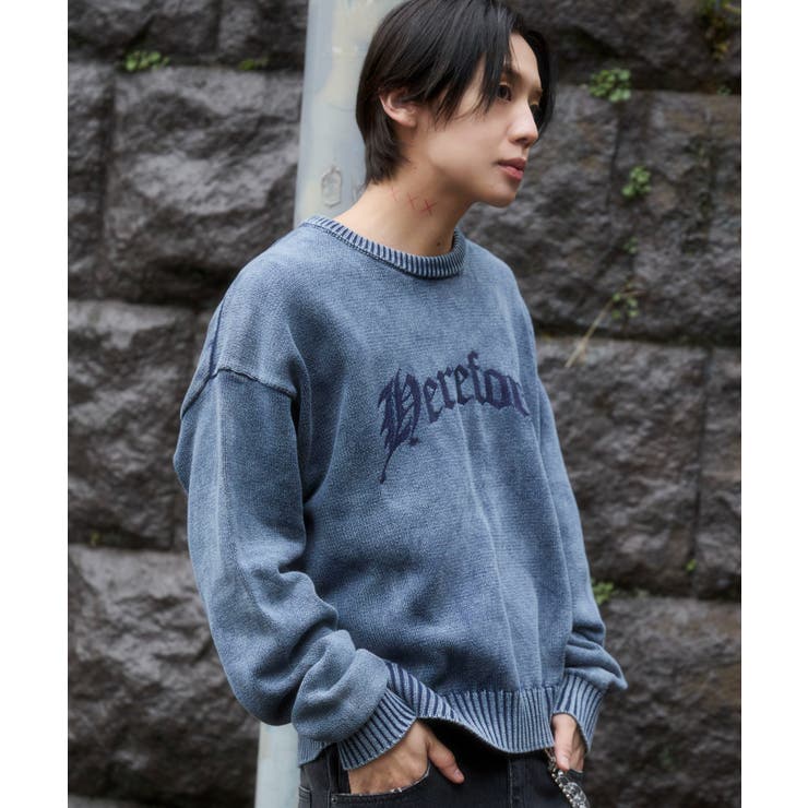 ブリーチニットグラフィックプルオーバー | WEGO【MEN】 | 詳細画像11 