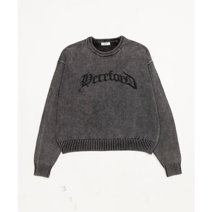 ブリーチニットグラフィックプルオーバー | WEGO【MEN】 | 詳細画像30 