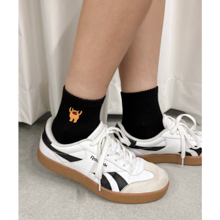 モンスター刺繍アンクルパイルソックス | WEGO【WOMEN】 | 詳細画像4 