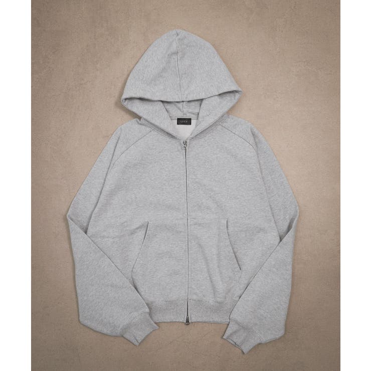 杢グレー | ショートZIPパーカー | WEGO【MEN】