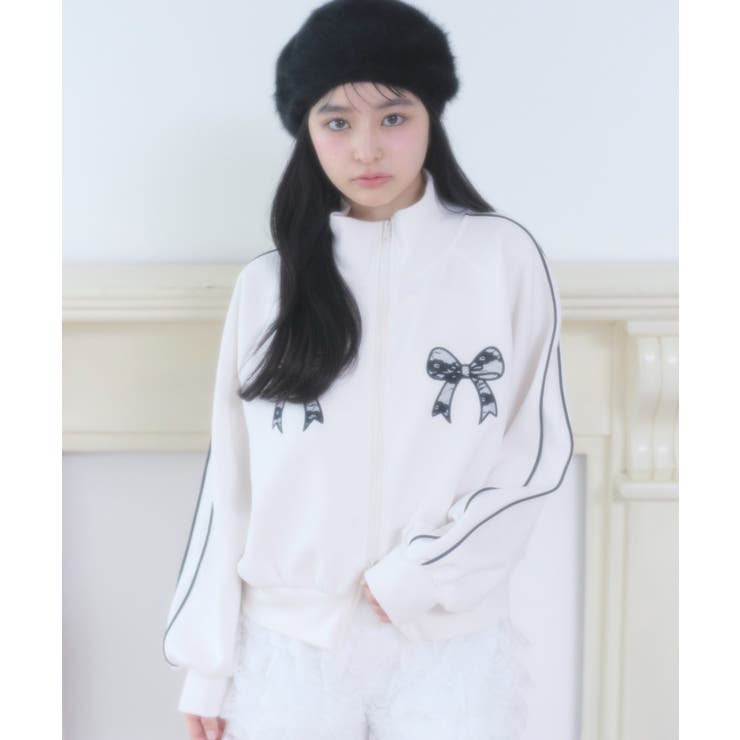 レースリボントラックジャケット | WEGO【WOMEN】 | 詳細画像12 