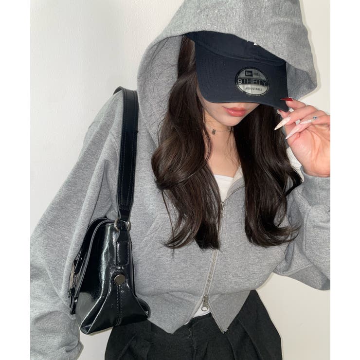 グレーその他 | ショートZIPパーカー | WEGO【WOMEN】